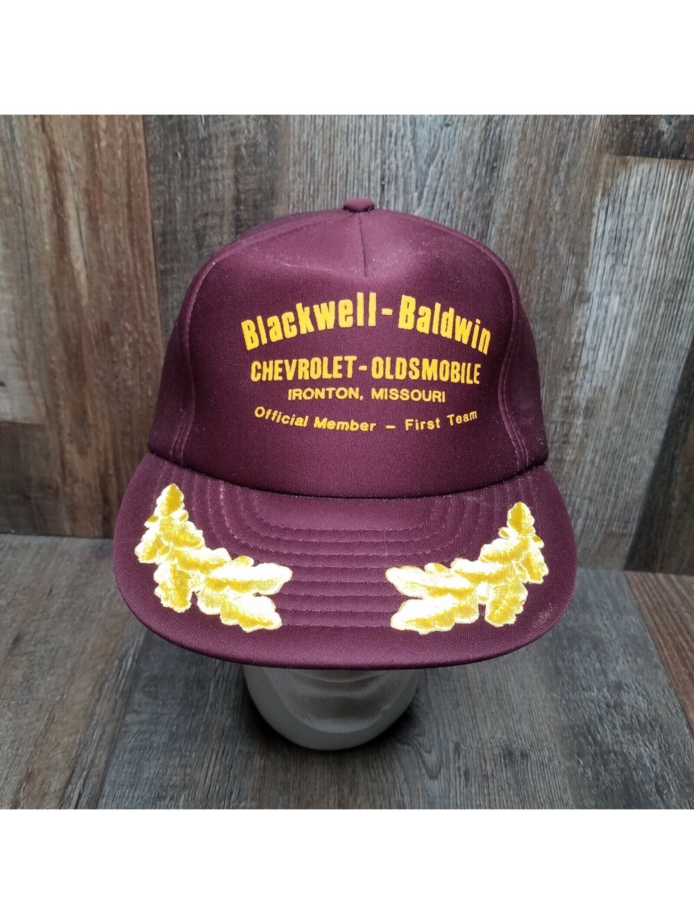 Blackwell Baldwin Chevrolet Oldsmobile Ironton MO Snapback Hat Made In USA